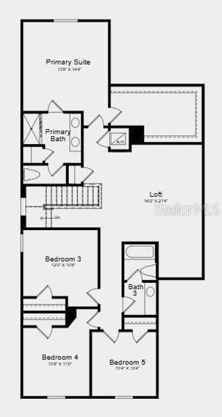2D floor plan layout of this home in Waterstone, Groveland, FL (Image 3). 2D floor plan layout of this home in Waterstone, Groveland, FL (Image 3).