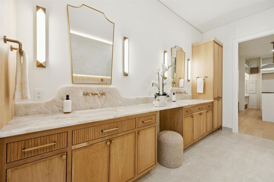 Furnished interior view inside a new home in , Dallas (Image 12).