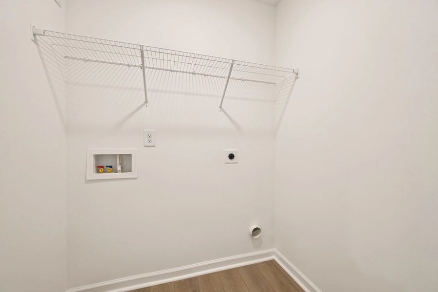 Laundry Room featuring the AW Collection® Roosevelt - Wire shelving for simple, efficient storage.