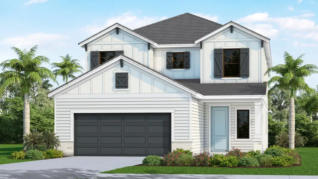Representative exterior photo of a completed home built from the Vision by Neal Communities in Palm Grove Real Estate and Homes for Sale in Lakewood Ranch, FL - Neal Communities, Lakewood Ranch, FL (Image 5).