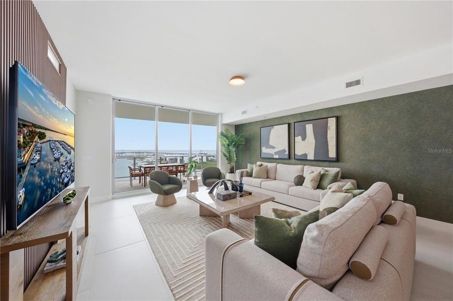 Furnished interior view inside a new home in , Tampa (Image 8).