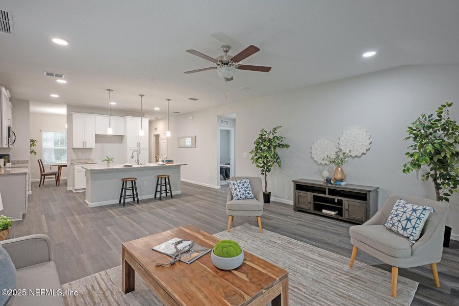 Furnished interior view inside a new home in , Jacksonville (Image 6).