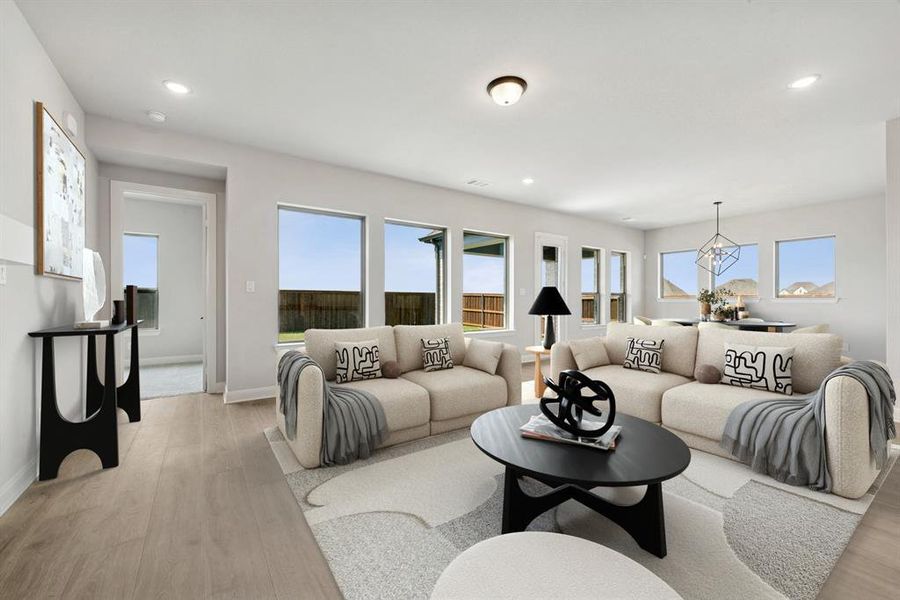 Furnished interior view inside a new home in Myrtle Creek, Waxahachie (Image 4). Furnished interior view inside a new home in Myrtle Creek, Waxahachie (Image 4).