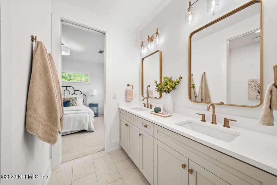 Furnished interior view inside a new home in , Jacksonville (Image 49).