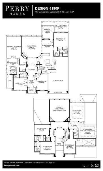 Floor Plan for 4190P