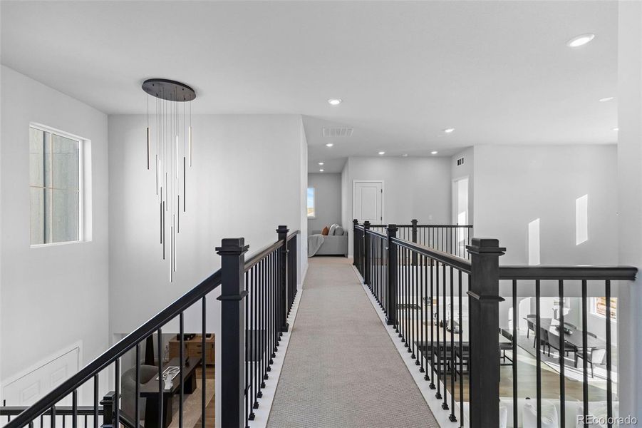 Furnished interior view inside a new home in Trails at Smoky Hill, Parker (Image 18).