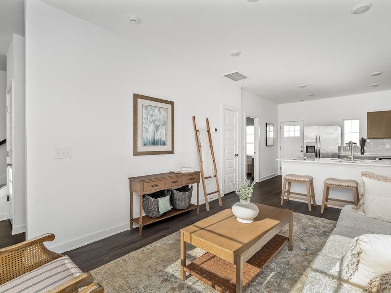 Furnished interior view inside a new home in The Towns at Red River, Gallatin (Image 17). Furnished interior view inside a new home in The Towns at Red River, Gallatin (Image 17).