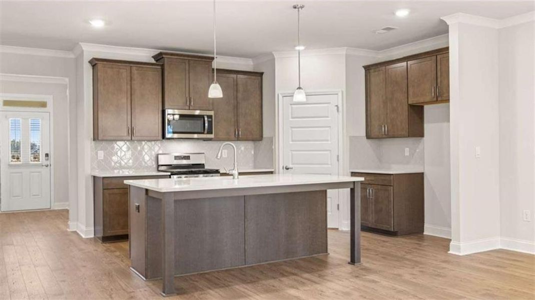 Furnished interior view inside a new home in Oak Ridge Meadows - Active Adult, Locust Grove (Image 6).