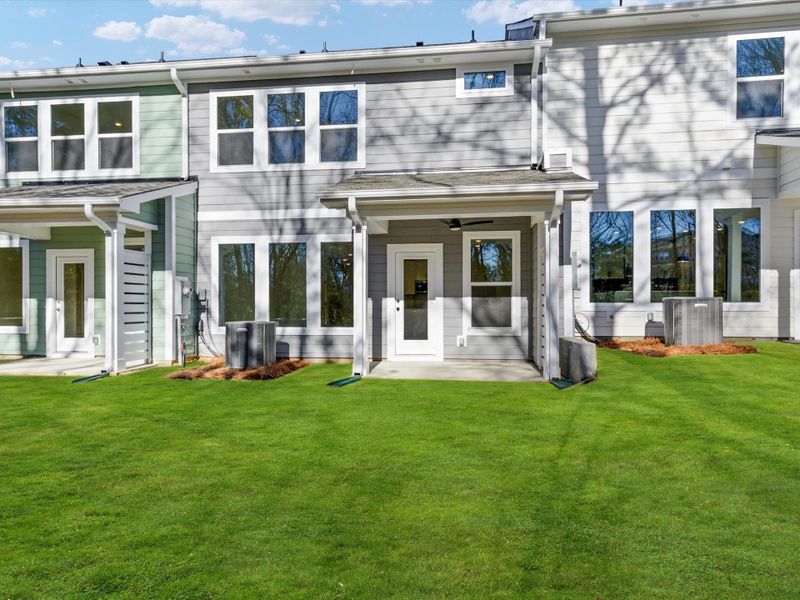 Exterior details and patio area of a home in Westview Towns, Waxhaw (Image 3).