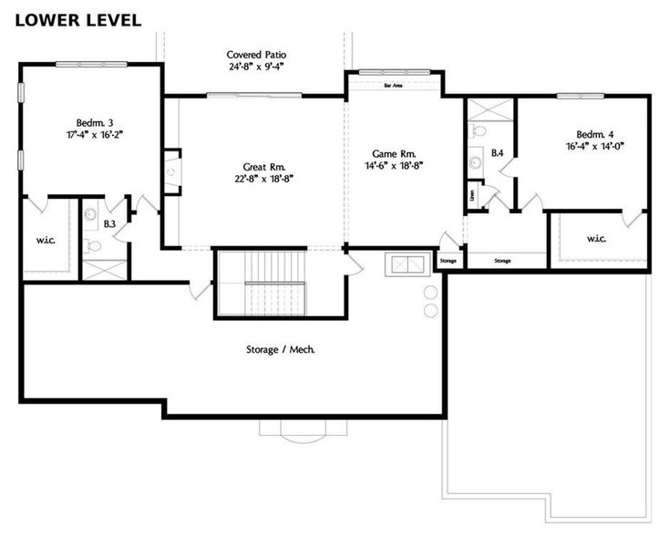 2D floor plan layout of this home in , Dawsonville, GA (Image 5).