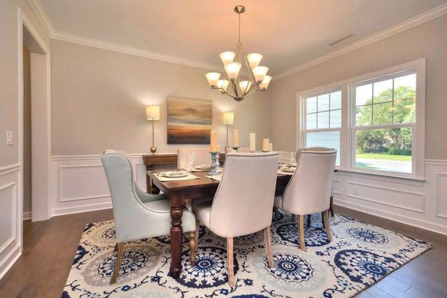 Representative furnished interior of a home built from the Hardwick by True Homes in Edgewater - Harbor Pointe, Lancaster (Image 11).