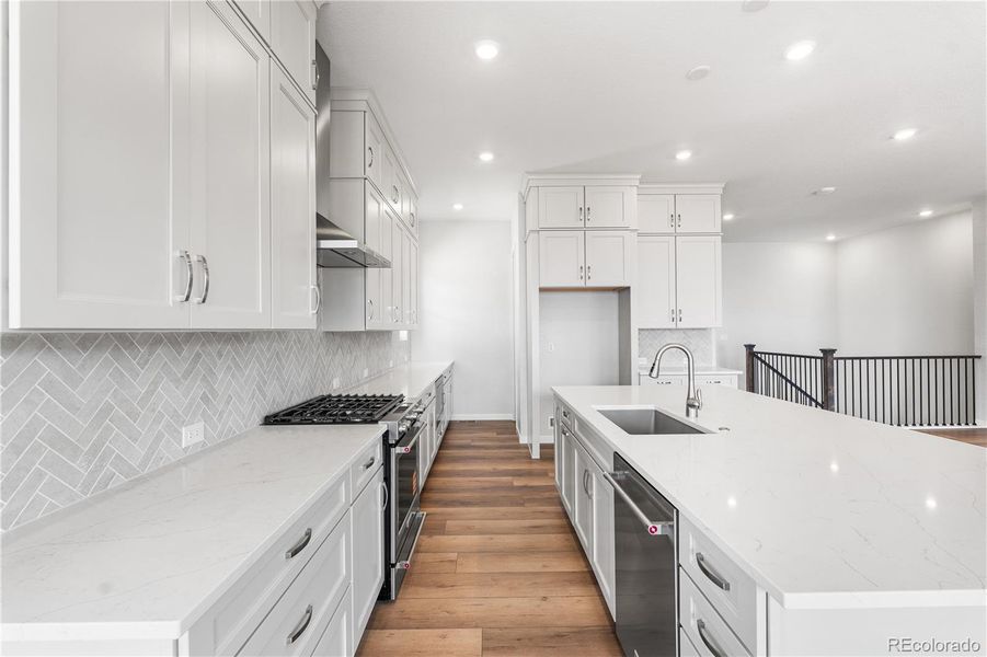 Furnished interior view inside a new home in Horizon at Solstice, Littleton (Image 5).