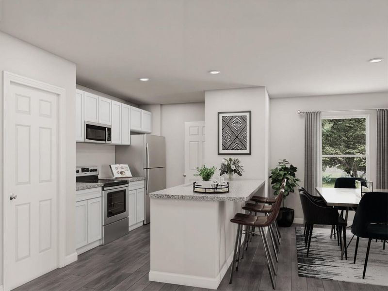 Furnished interior view inside a new home in Santa Fe, Cleveland (Image 8).