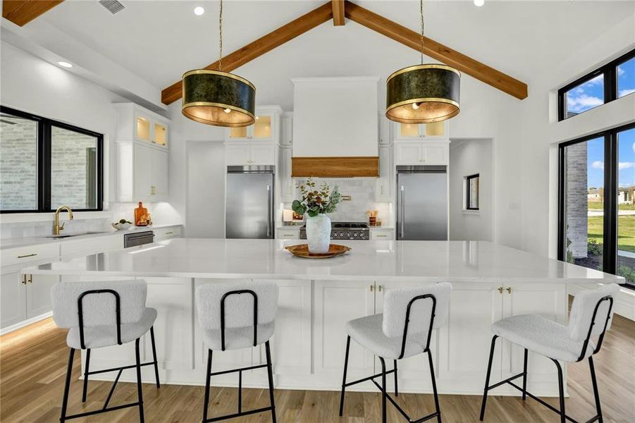 Furnished interior view inside a new home in , Aledo (Image 30).