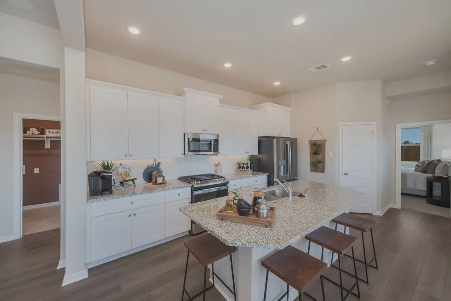 Representative furnished interior of a home built from the Cambridge by Chesmar Homes in Heartland 40's, Heartland (Image 8).