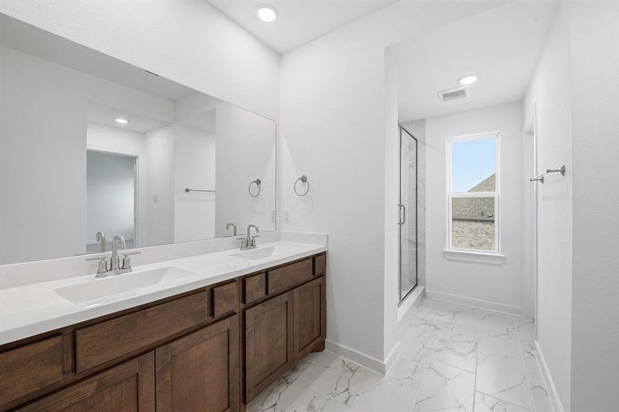 Furnished interior view inside a new home in Wildflower Ranch: 50ft. lots, Dish (Image 9).