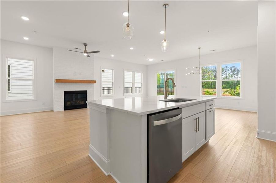 Furnished interior view inside a new home in , Kennesaw (Image 6).
