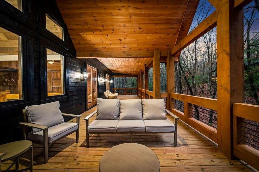Exterior details and patio area of a home in , McCaysville (Image 29).