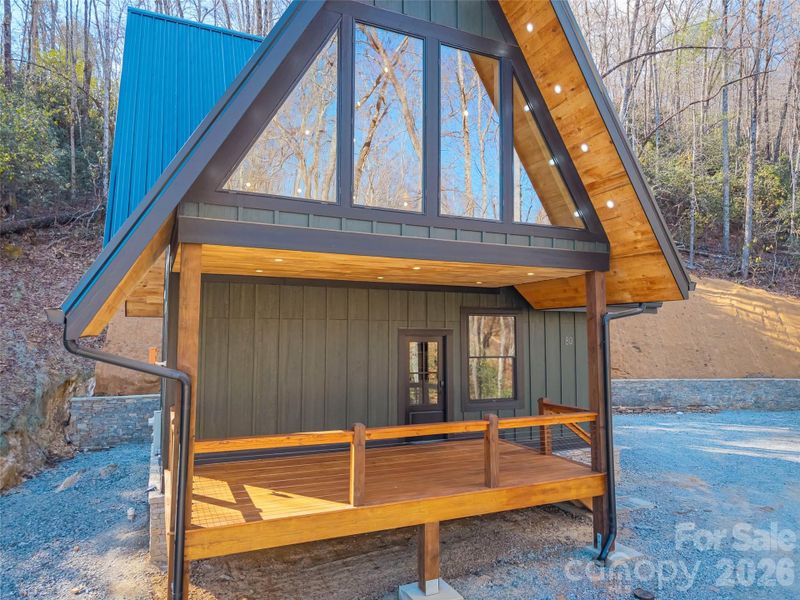 Exterior details and patio area of a home in , Brevard (Image 24).