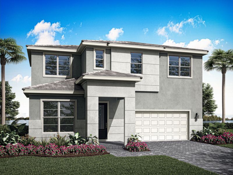 Representative exterior photo of a completed home built from the Canopy by Mattamy Homes in Tradition, Port St. Lucie, FL (Image 17). Representative exterior photo of a completed home built from the Canopy by Mattamy Homes in Tradition, Port St. Lucie, FL (Image 17).