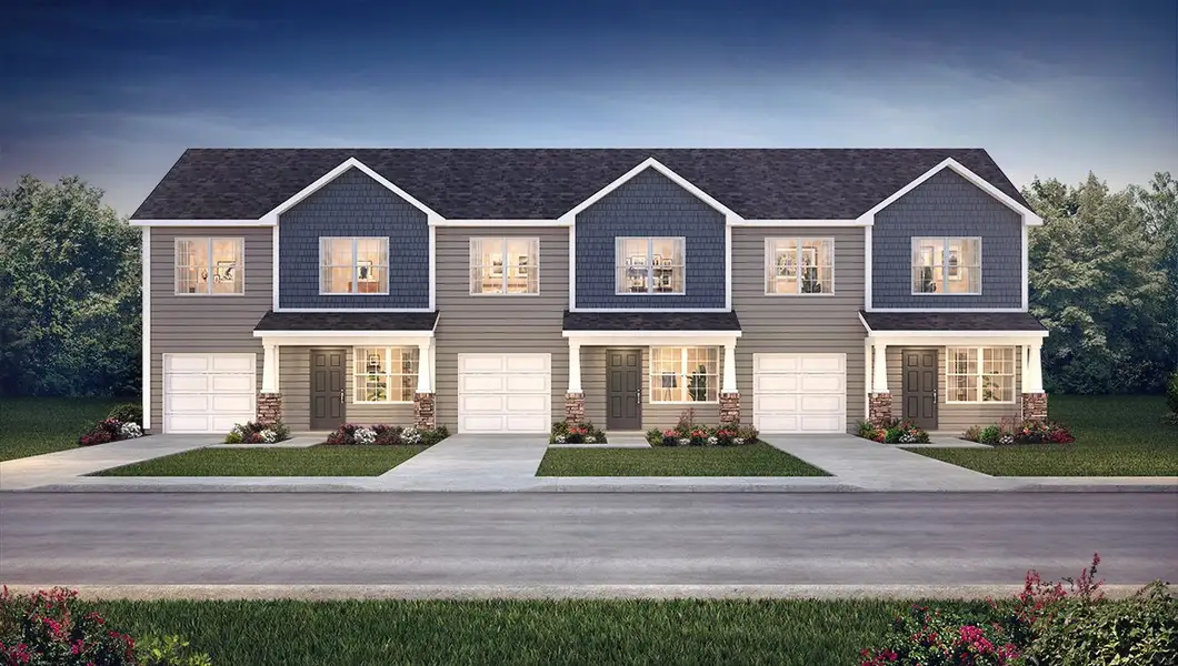 Front exterior of a home in the Wildbrook Village Townhomes community, located in Waynesville, NC (Image 2).