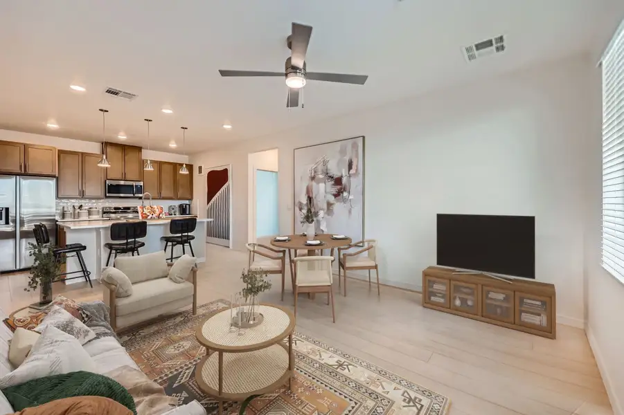 Representative furnished interior of a home built from the Tymbre by Lokal Homes in The Residences at Victory Ridge, Colorado Springs (Image 4).