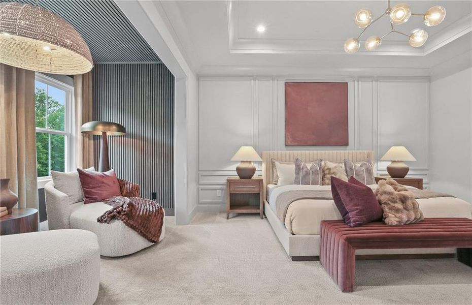 Furnished interior view inside a new home in Sterling Pointe, Cumming (Image 32).