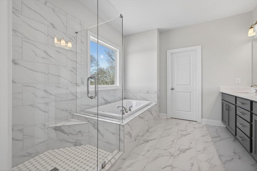 Furnished interior view inside a new home in Hemingway, Flowery Branch (Image 10).