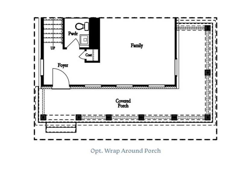 2D floor plan layout for the The Grayton by The Providence Group in Brackley Single Family, Cumming, GA (Image 14).