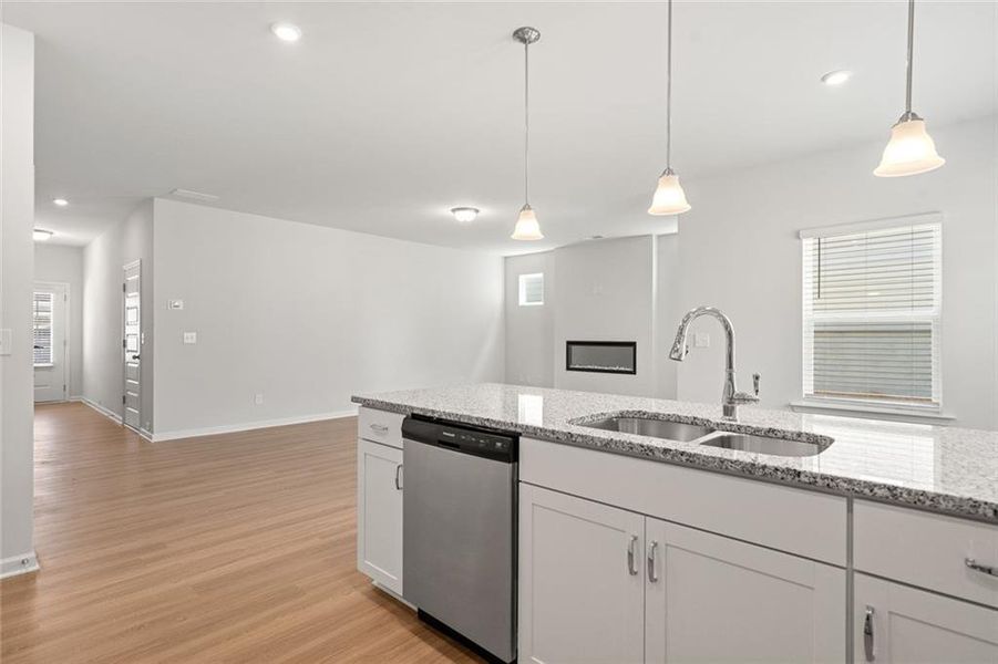Furnished interior view inside a new home in The Andros, Dalton (Image 6).