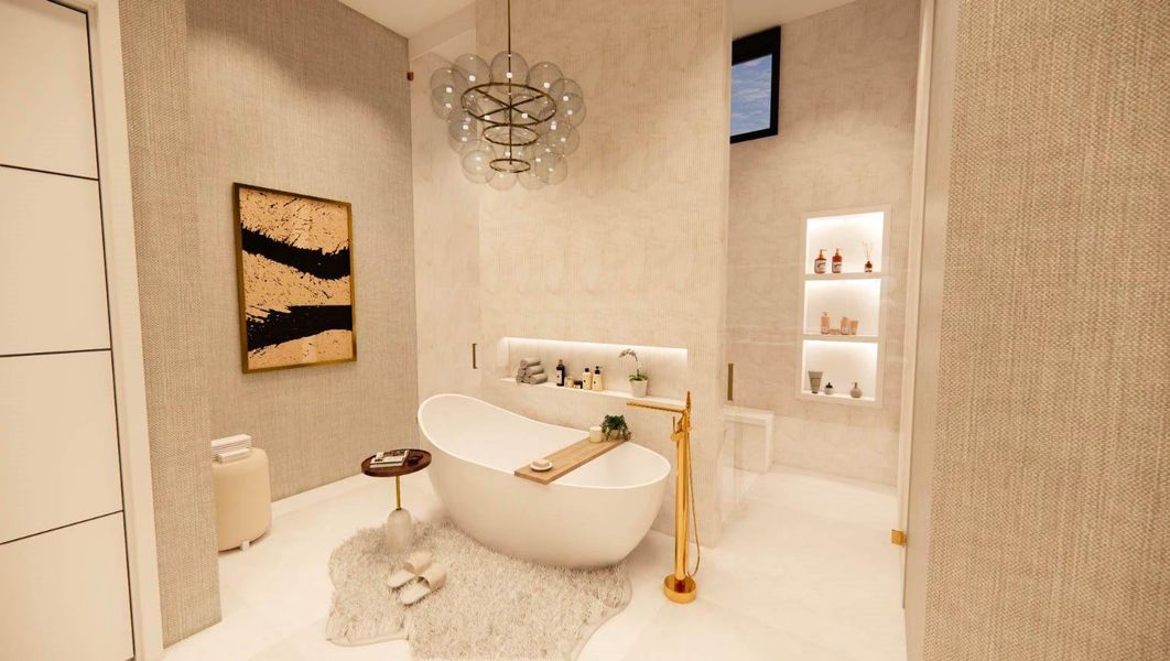 Furnished interior view inside a new home in , Dania Beach (Image 14).