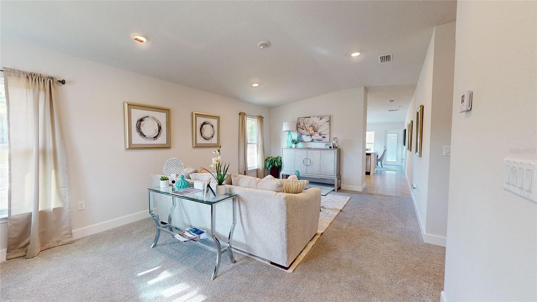 Furnished interior view inside a new home in Rolling Hills, Bell (Image 3).