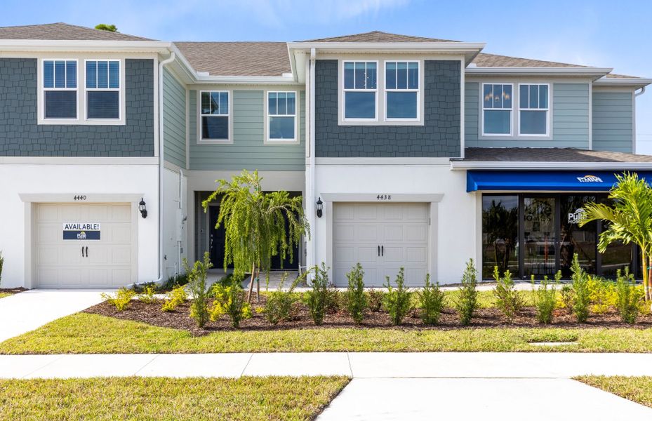 Representative exterior photo of a completed home built from the Springdale by Pulte Homes in Harbor Square, Palm Bay, FL (Image 22).