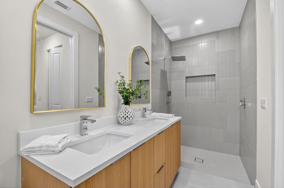 Furnished interior view inside a new home in , Jupiter (Image 48).