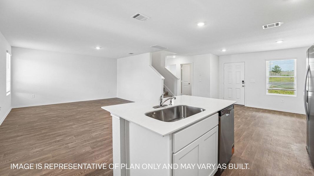 Furnished interior view inside a new home in Prairie Lakes, Buda (Image 7).