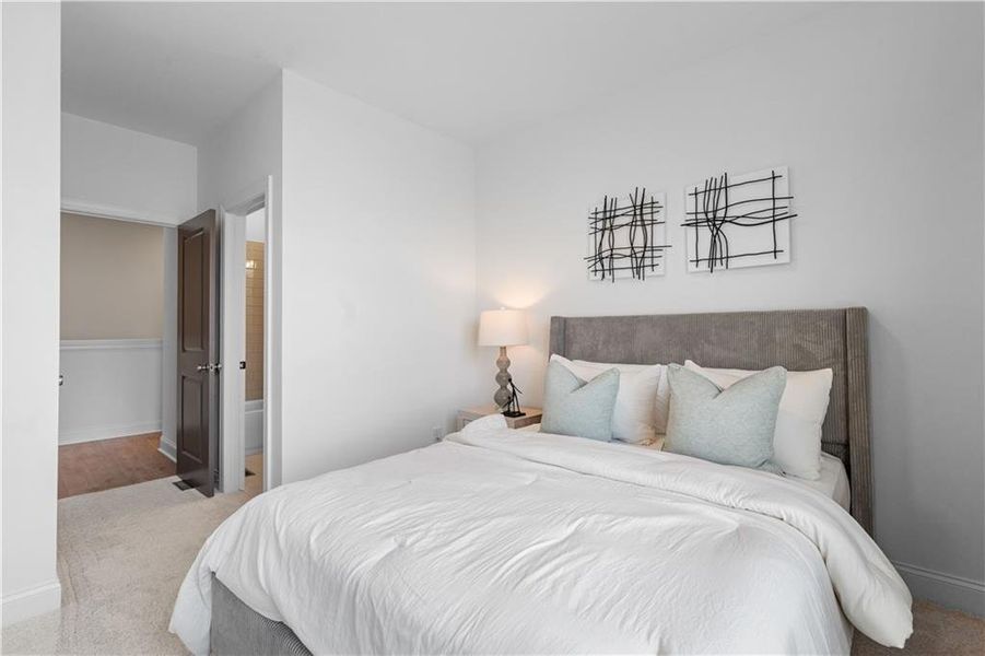 Furnished interior view inside a new home in Brookside Reserve, Alpharetta (Image 13).