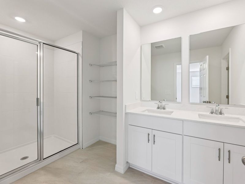 Furnished interior view inside a new home in The Meadow at Crossprairie Townes, St. Cloud (Image 5). Furnished interior view inside a new home in The Meadow at Crossprairie Townes, St. Cloud (Image 5).