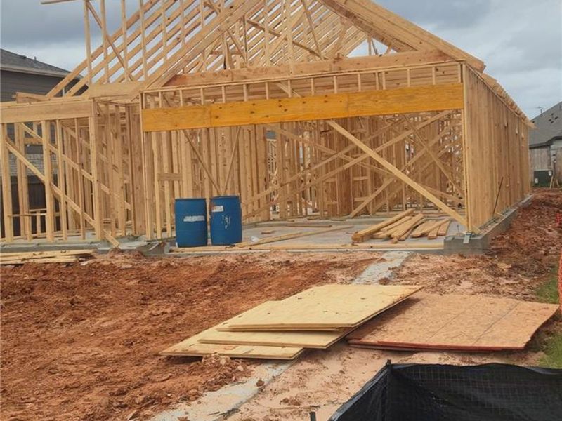 In-progress construction of a new home in Sunterra, Katy, TX (Image 7).