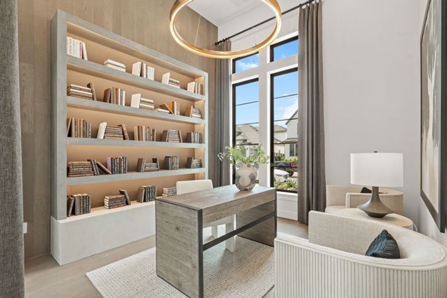 Furnished interior view inside a new home in Bridgeland 45', 50', 70', Cypress (Image 10).