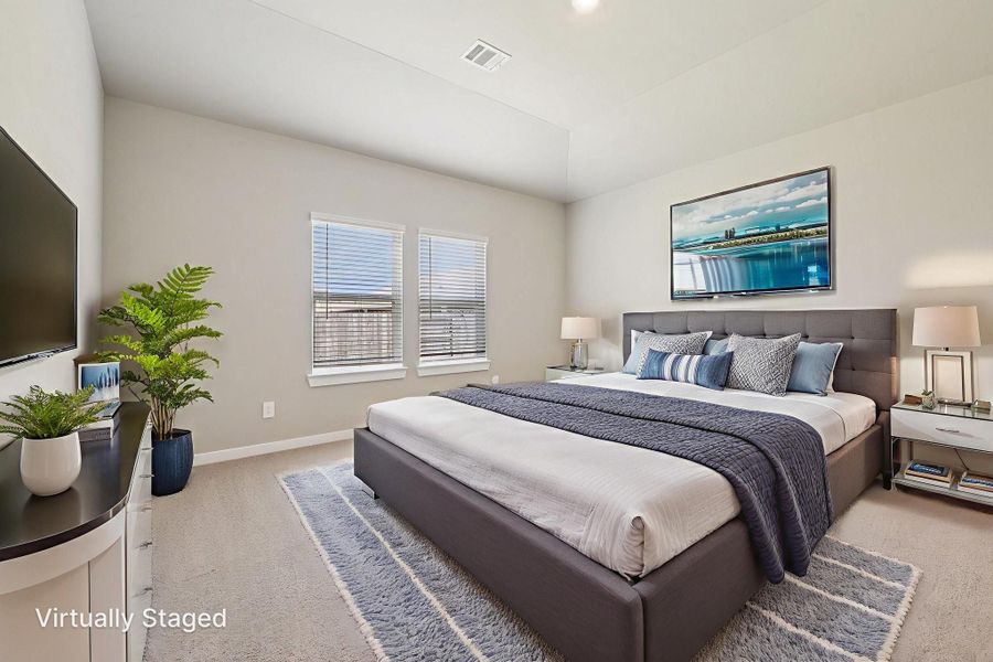Furnished interior view inside a new home in Heights of Barbers Hill, Mont Belvieu (Image 9).