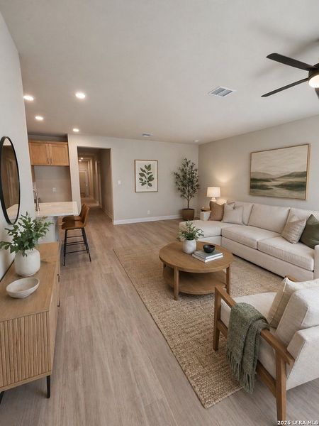 Furnished interior view inside a new home in , Spring Branch (Image 3).