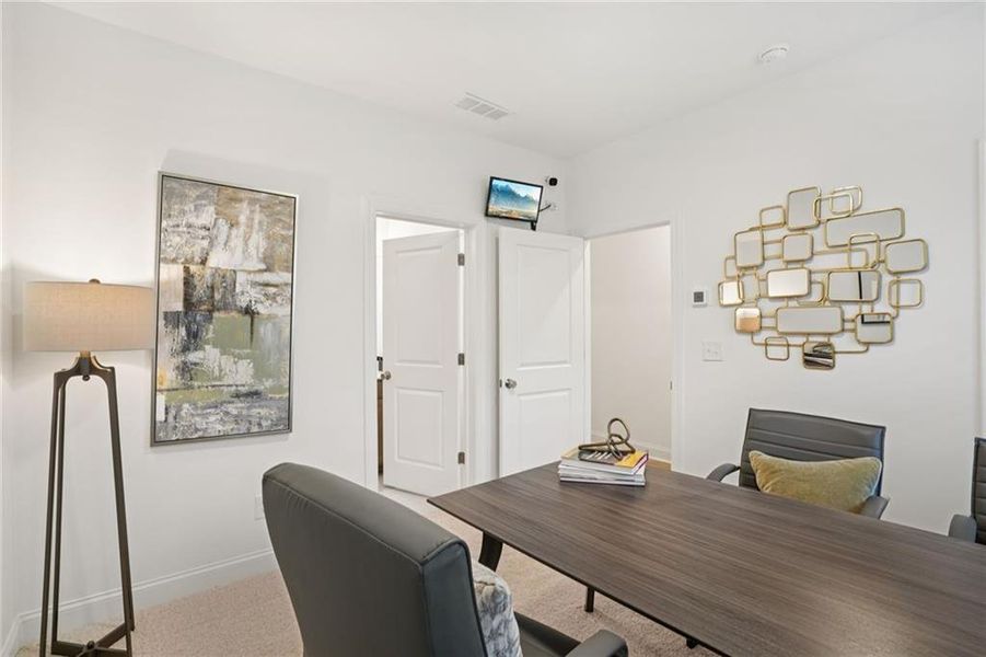 Furnished interior view inside a new home in Palisades Townhomes, Cumming (Image 28).