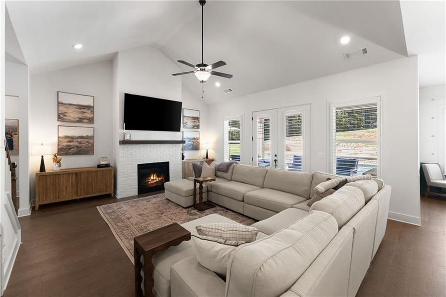 Furnished interior view inside a new home in , Cumming (Image 9).