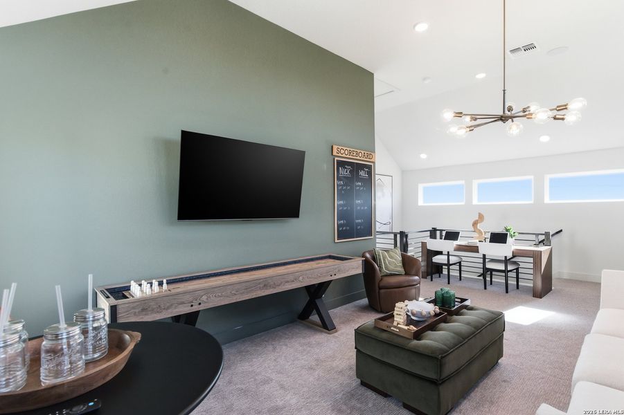 Furnished interior view inside a new home in Prominence, San Antonio (Image 34).