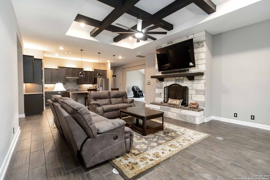 Furnished interior view inside a new home in The Preserve at Singing Hills 50's, Spring Branch (Image 6).