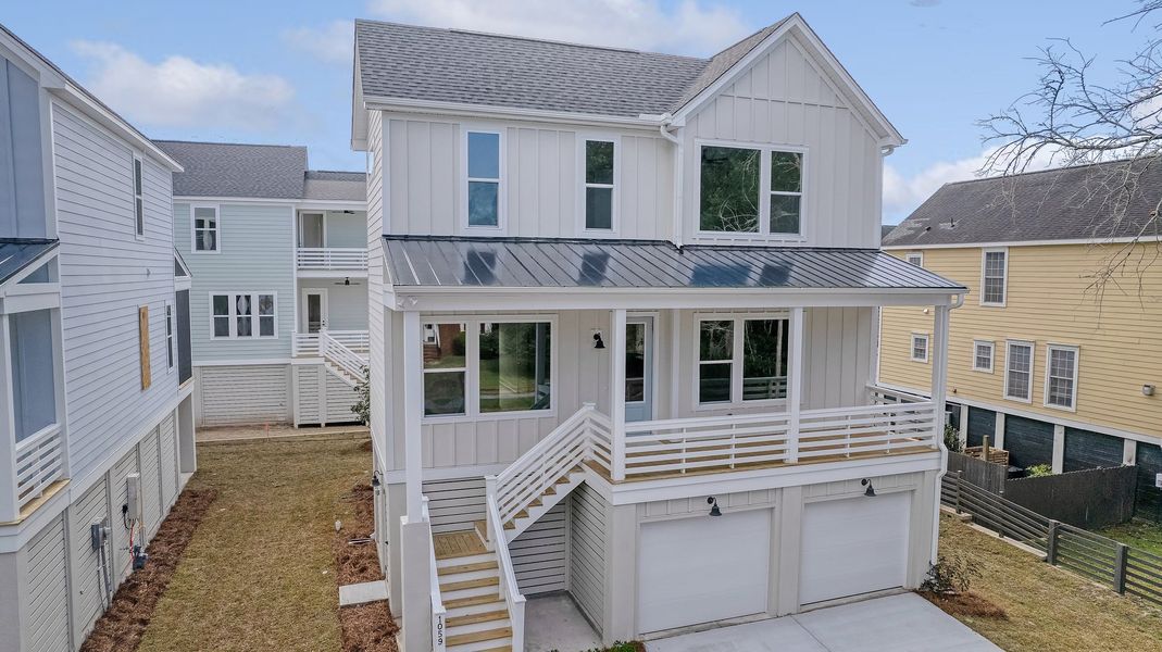 Front exterior of a new home in Harbor Oaks Marina, Myrtle Beach, SC, highlighting curb appeal (Image 2).