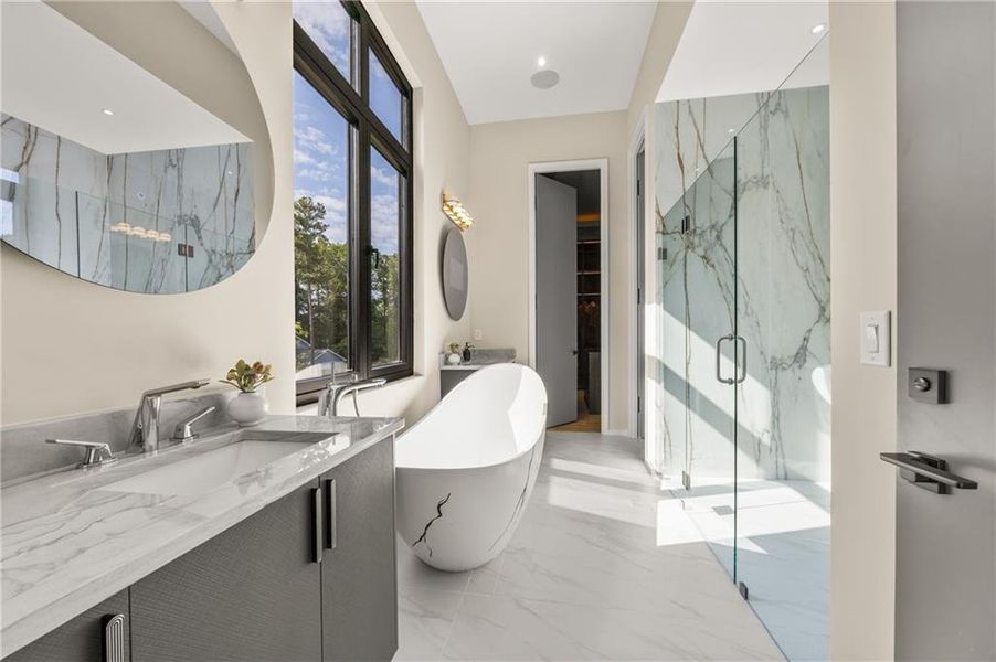 Furnished interior view inside a new home in , Marietta (Image 40).