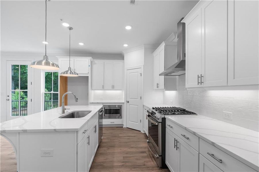 Furnished interior view inside a new home in Waterhaven, Cumming (Image 6).