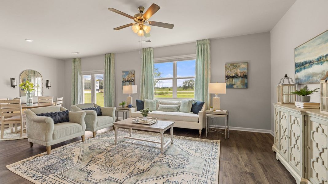 Representative furnished interior of a home built from the Elston - Express by D.R. Horton in The Abbey at Trolley Run Station, Aiken (Image 10).