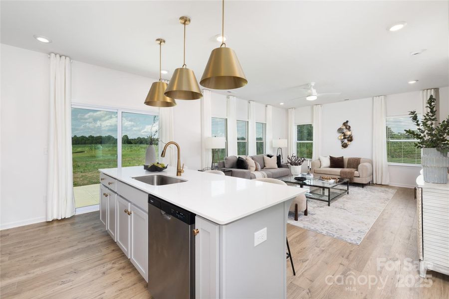 Furnished interior view inside a new home in , New London (Image 13).